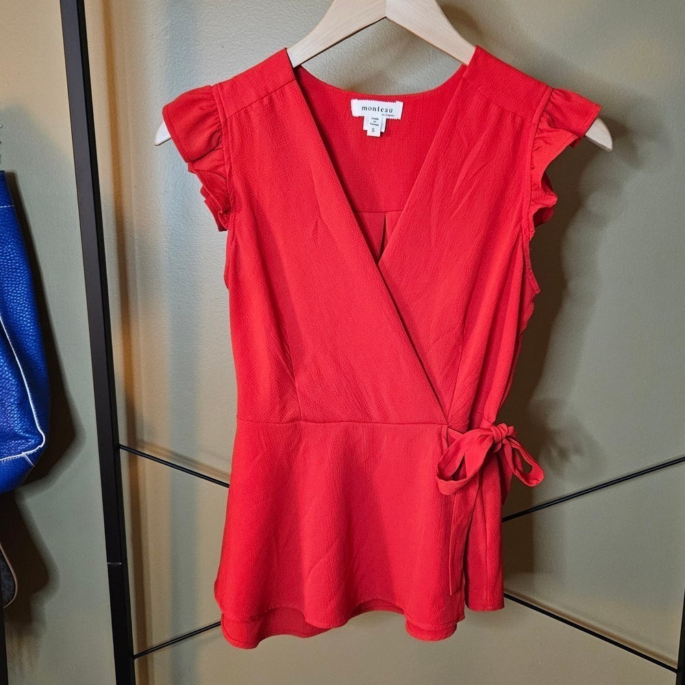 Monteau Red Shirt Size S